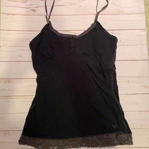Vintage American Eagle Black Lace Camisole